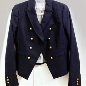 Banana Republic Navy Double Breasted Blazer